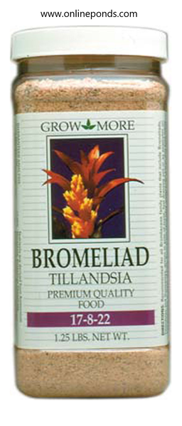 GROW MORE BROMELIAD TILLANDSIA AIR PLANT 17-8-22 FERTILIZER 1.25 LBS