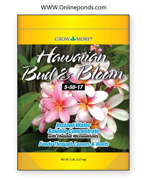 Grow More HAWAIIAN BUD & BLOOM WATER SOLUBLE FERTILIZER CONCENTRATE 5 LBS