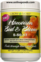 Grow More HAWAIIAN BUD & BLOOM WATER SOLUBLE FERTILIZER CONCENTRATE 3 LBS